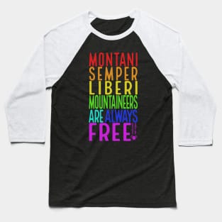 Montani Semper Liberi West Virginia Baseball T-Shirt